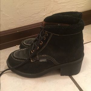 Black Suede Combat boots